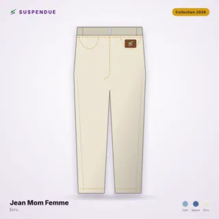 Jean Mom Femme SUSPENDUE