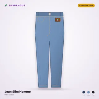 Jean Slim Homme SUSPENDUE