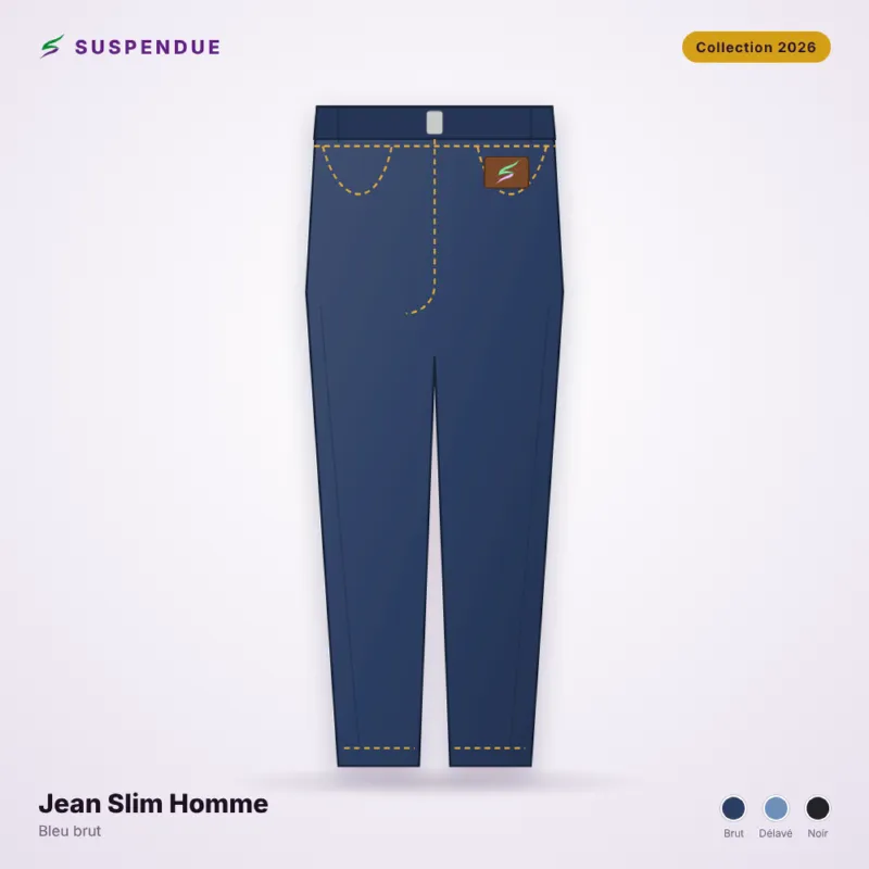 Jean Slim Homme SUSPENDUE